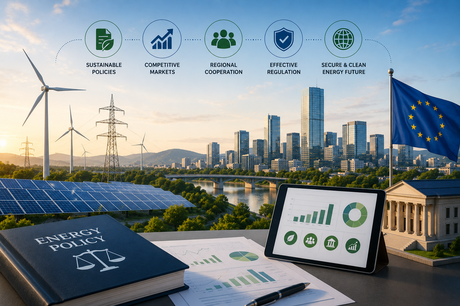 Energy policy, markets and regulation (Energy Community context)