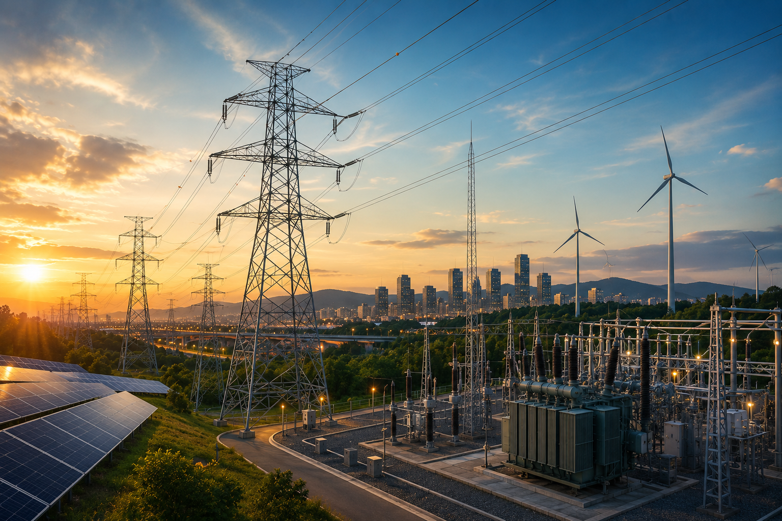 Power transmission, distribution and grid systems